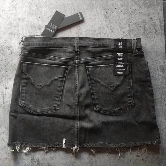 NWT Hudson Black Denim Mini Skirt - Picture 8 of 11
